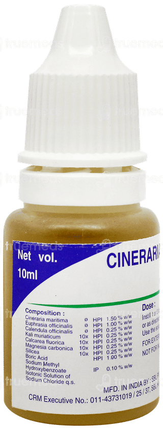 Sbl Cineraria Maritima Euphrasia Eye Drops 10Ml